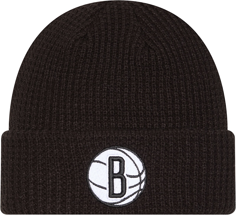 Brooklyn Nets Waffle Stitch Knit Beanie Hat