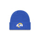 Los Angeles Rams Waffle Stitch Knit Beanie Hat