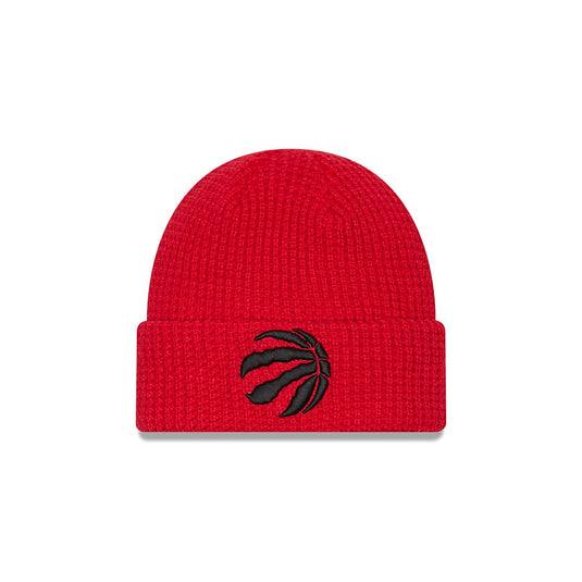 Toronto Raptors Waffle Stitch Knit Beanie Hat - New Era Cap