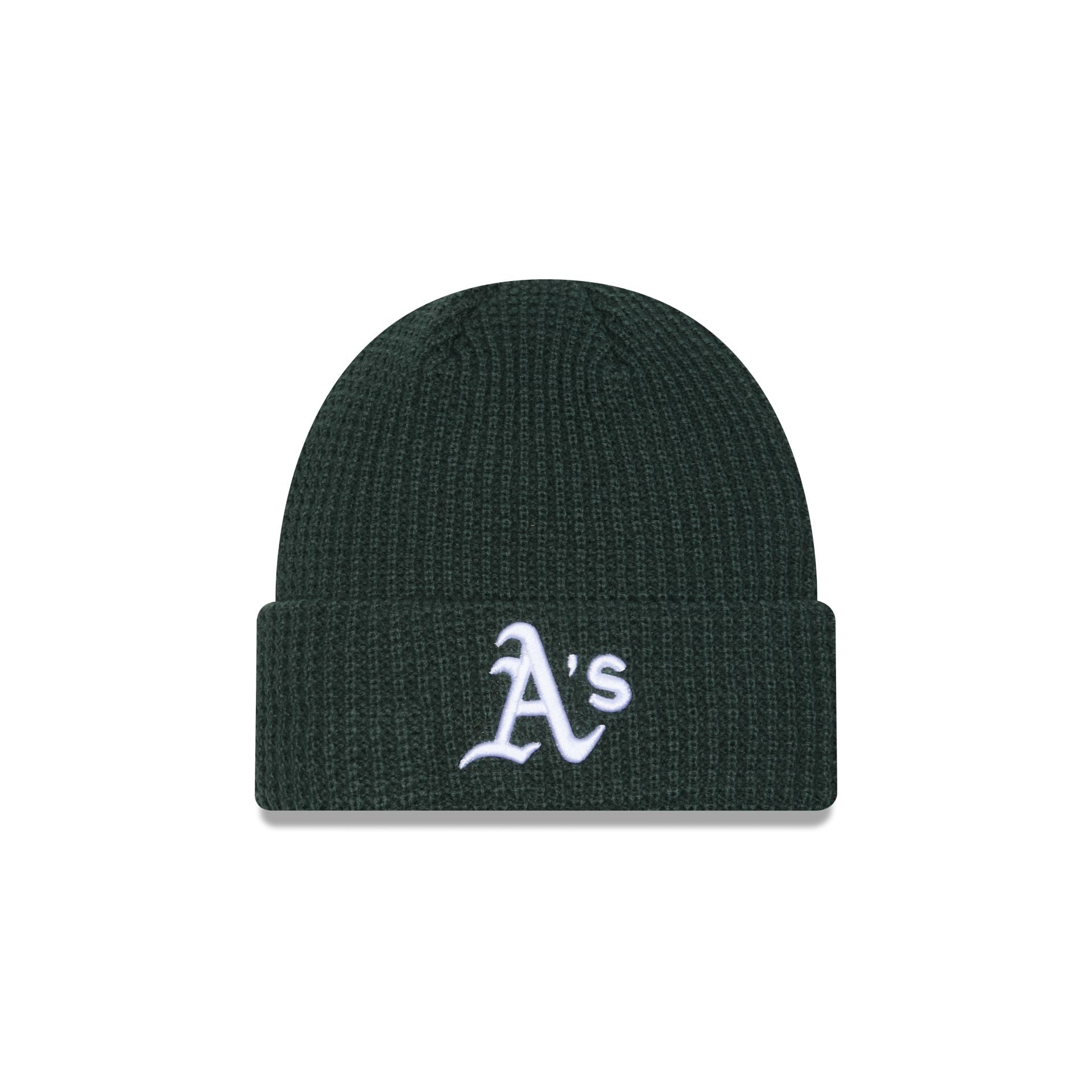 Athletics Waffle Stitch Knit Beanie Hat – New Era Cap