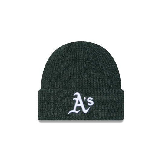 Athletics Waffle Stitch Knit Beanie Hat - New Era Cap