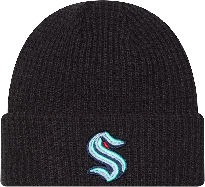 Seattle Kraken Waffle Stitch Knit Beanie Hat
