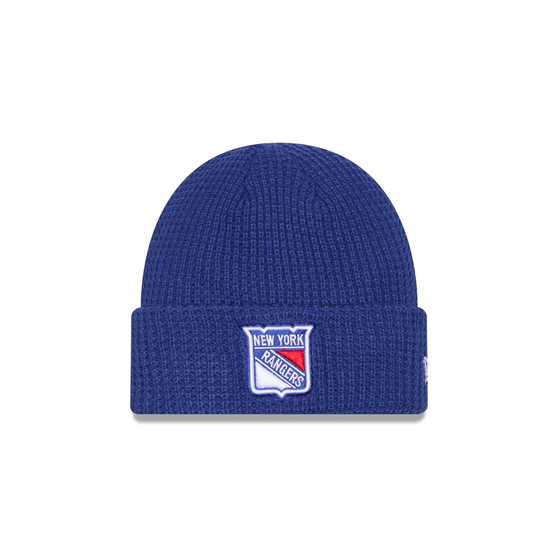 New York Rangers Waffle Stitch Knit Beanie Hat