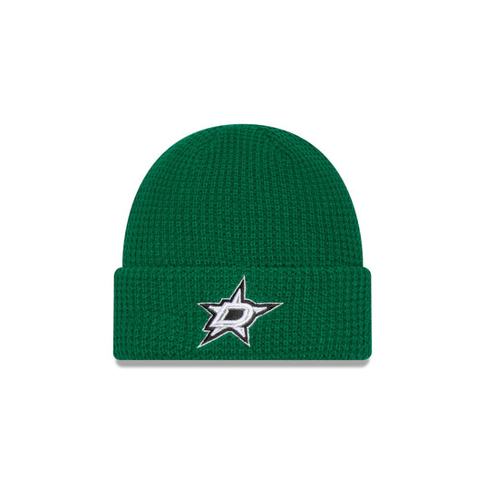 Dallas Stars Waffle Stitch Knit Beanie Hat - New Era Cap