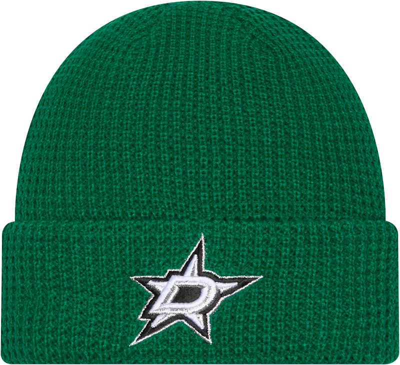 Dallas Stars Waffle Stitch Knit Beanie Hat