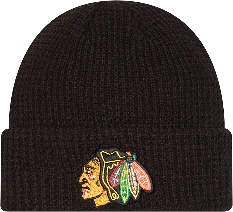 Chicago Blackhawks Waffle Stitch Knit Beanie Hat