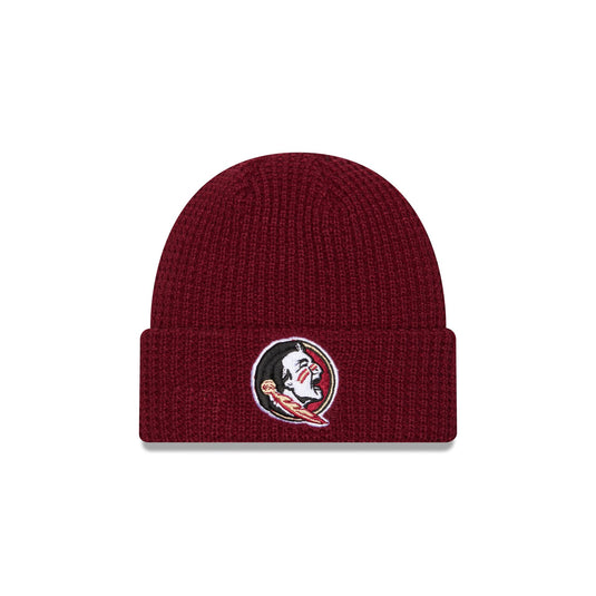 Florida State Seminoles Waffle Stitch Knit Beanie Hat - New Era Cap
