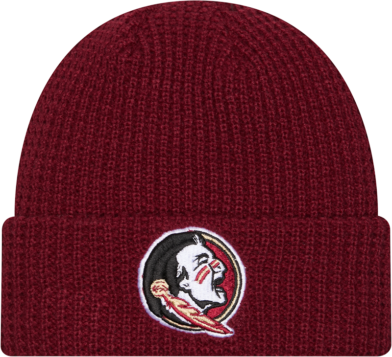 Florida State Seminoles Waffle Stitch Knit Beanie Hat