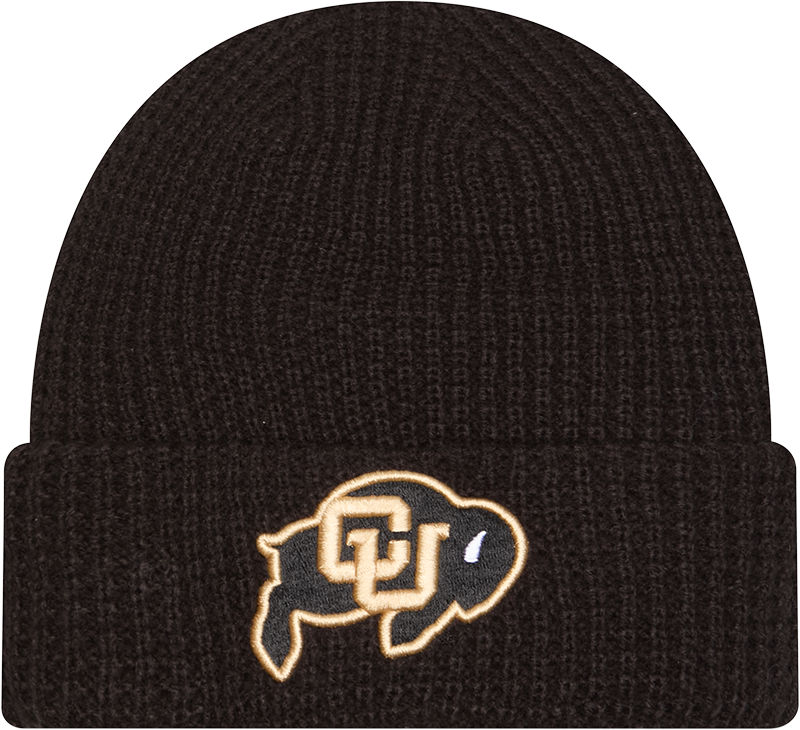 Colorado Buffaloes Waffle Stitch Knit Beanie Hat