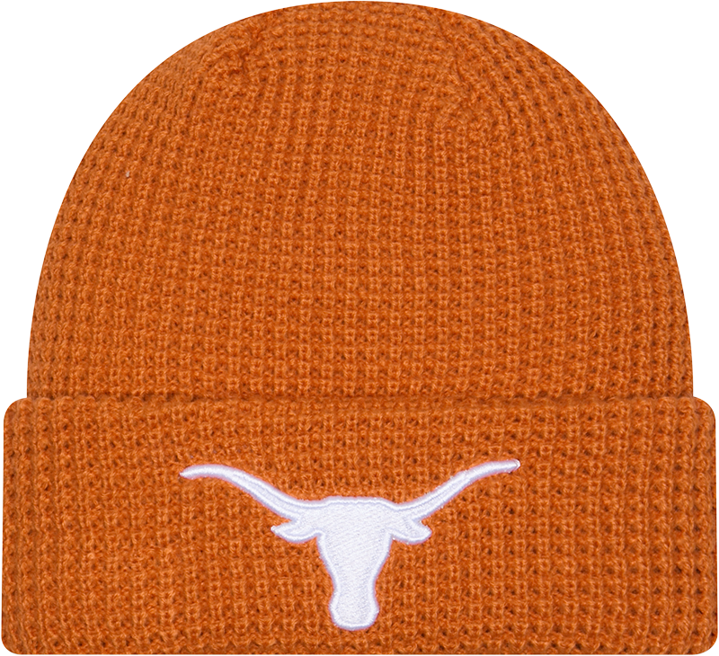 Texas Longhorns Waffle Stitch Knit Beanie Hat