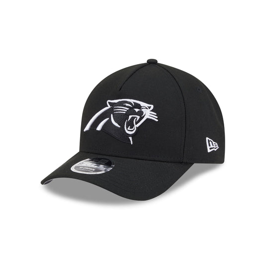 Carolina Panthers Black & White 9FORTY M-Crown A-Frame Snapback Hat - New Era Cap