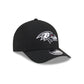 Baltimore Ravens Black & White 9FORTY M-Crown A-Frame Snapback Hat