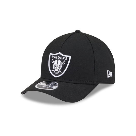 Las Vegas Raiders Black & White 9FORTY M-Crown A-Frame Snapback Hat - New Era Cap