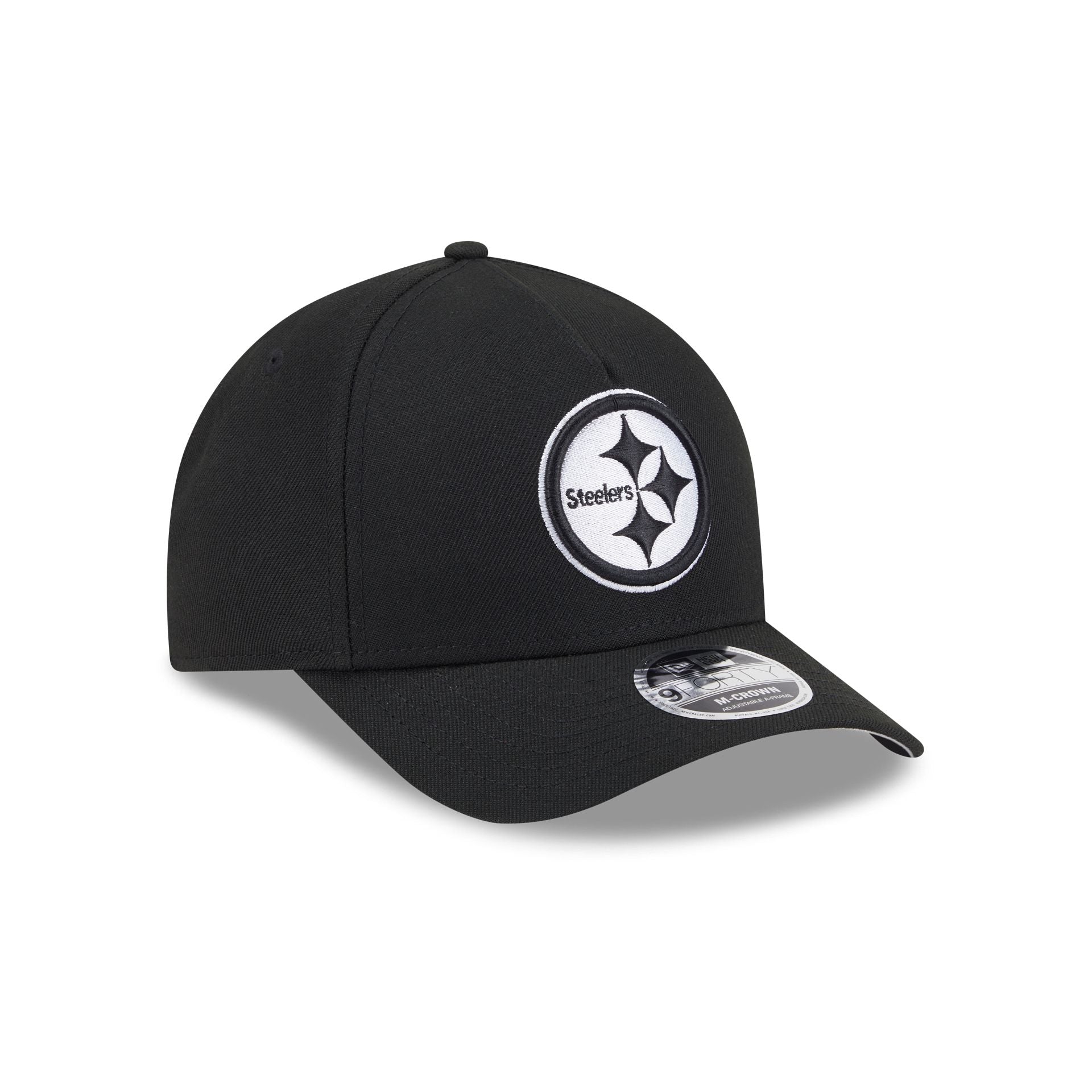 Pittsburgh Steelers Black & White 9FORTY M-Crown A-Frame