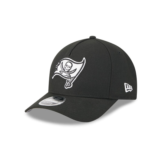 Tampa Bay Buccaneers Black & White 9FORTY M-Crown A-Frame Snapback Hat - New Era Cap