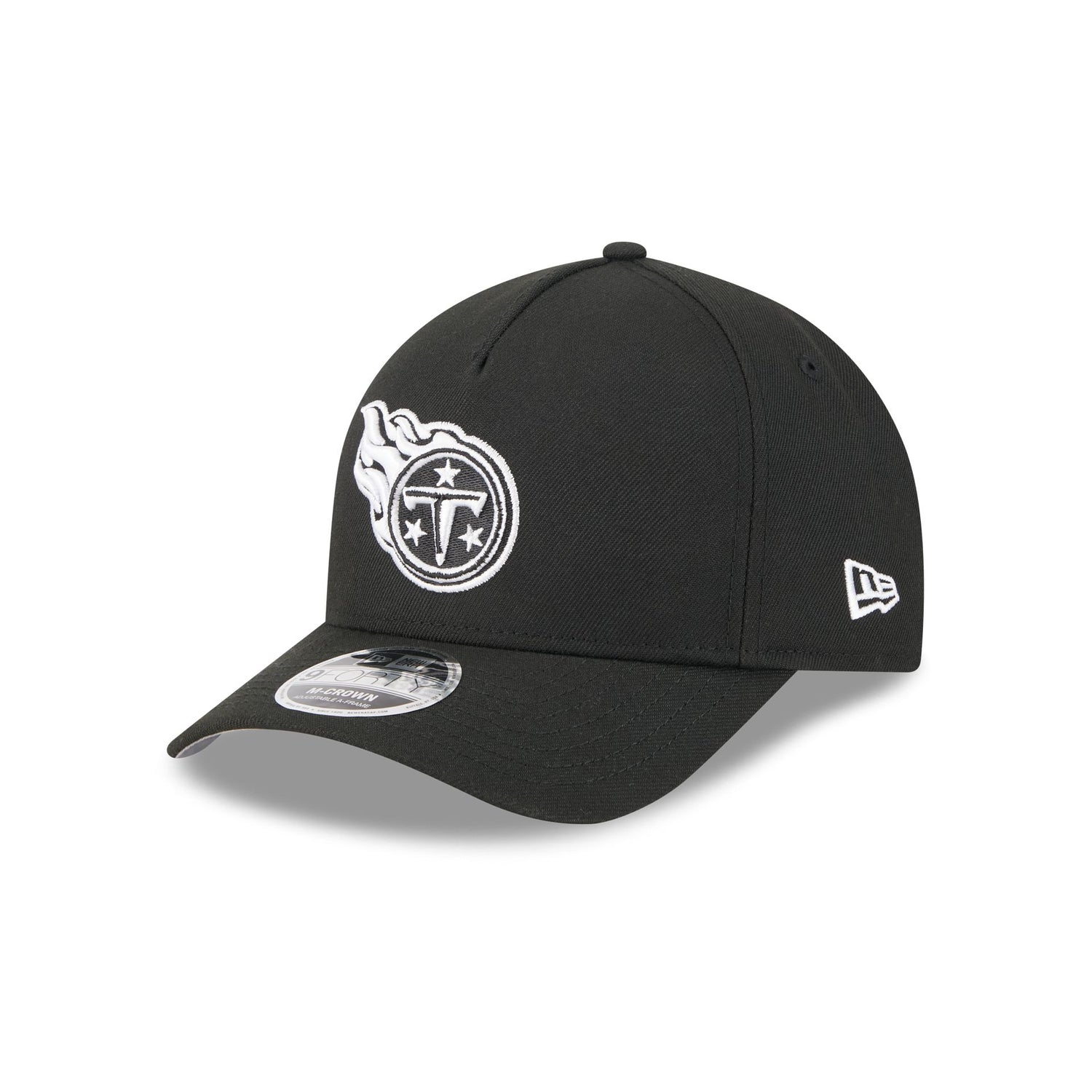 Tennessee Titans Black & White 9FORTY M-Crown A-Frame Snapback Hat