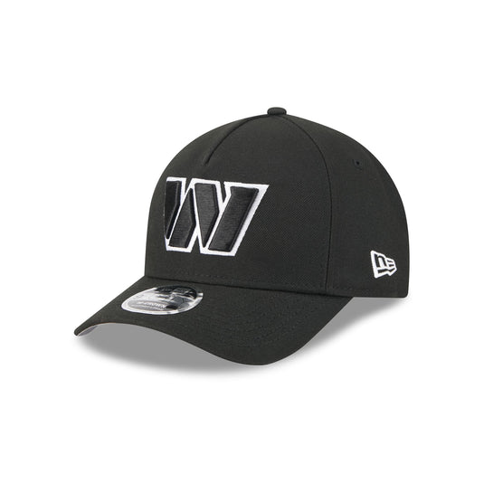 Washington Commanders Black & White 9FORTY M-Crown A-Frame Snapback Hat - New Era Cap