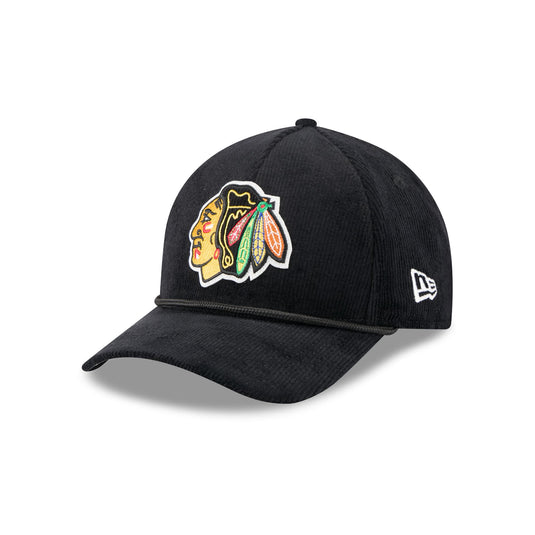 Chicago Blackhawks Corduroy 9FORTY M-Crown A-Frame Snapback Hat - New Era Cap