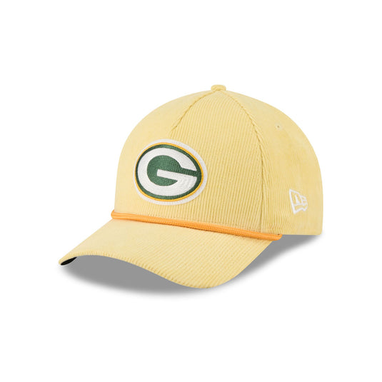 Green Bay Packers Corduroy 9FORTY M-Crown A-Frame Snapback Hat - New Era Cap
