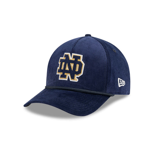 Notre Dame Fighting Irish Corduroy 9FORTY M-Crown A-Frame Snapback Hat - New Era Cap