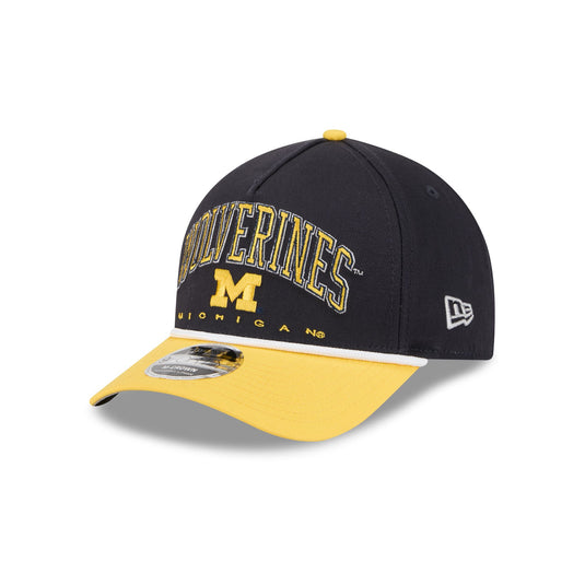 Michigan Wolverines Arch 9FORTY M-Crown A-Frame Snapback Hat - New Era Cap