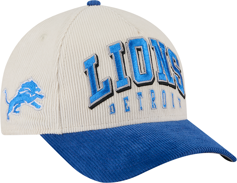 Detroit Lions Stacked Corduroy 9FORTY M-Crown A-Frame Snapback Hat