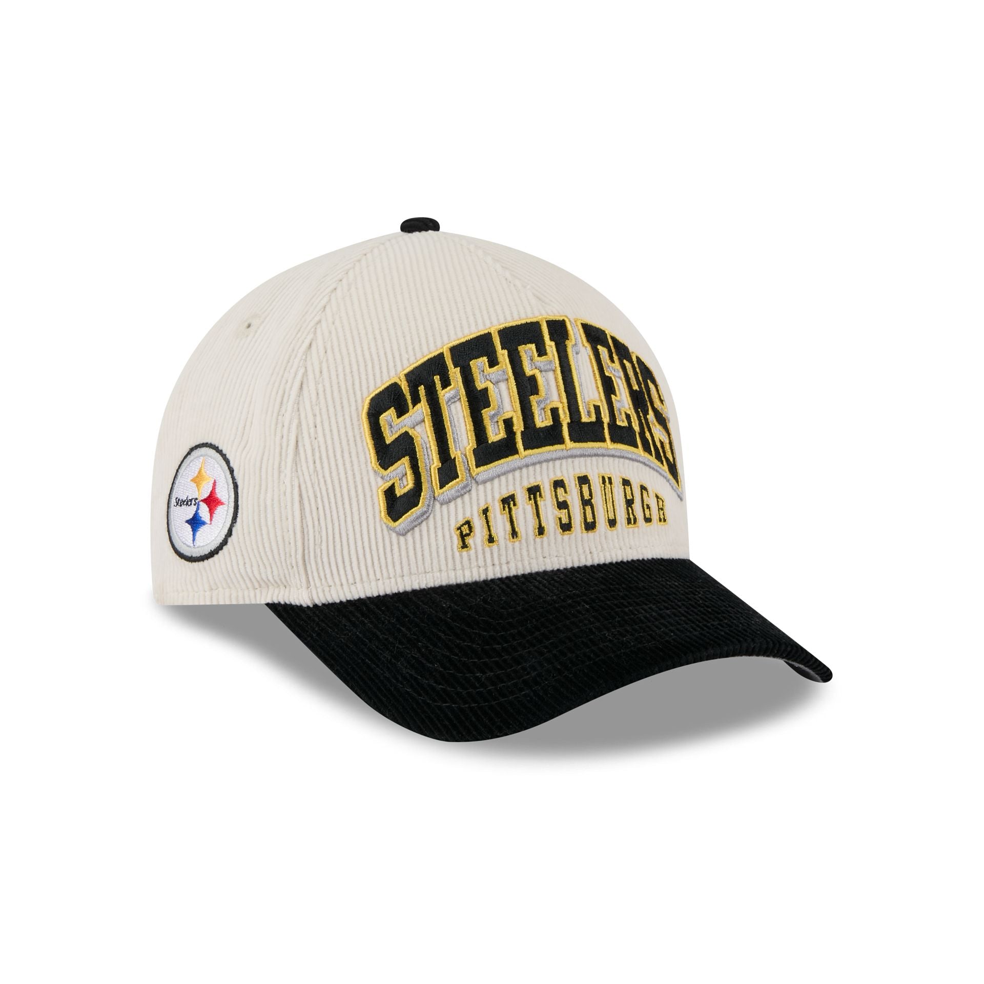 Pittsburgh Steelers Stacked Corduroy 9FORTY M-Crown A-Frame Snapback Hat
