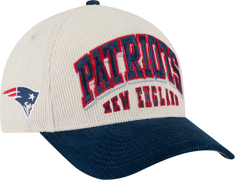 New England Patriots Stacked Corduroy 9FORTY M-Crown A-Frame Snapback Hat