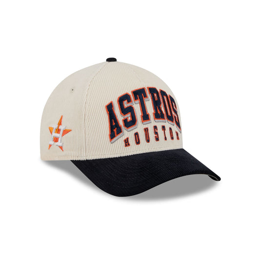 Houston Astros Stacked Corduroy 9FORTY M-Crown A-Frame Snapback Hat - New Era Cap