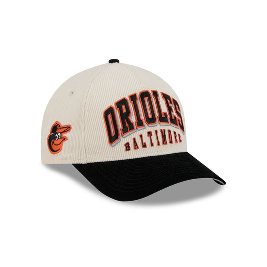 Baltimore Orioles Stacked Corduroy 9FORTY M-Crown A-Frame Snapback Hat - New Era Cap