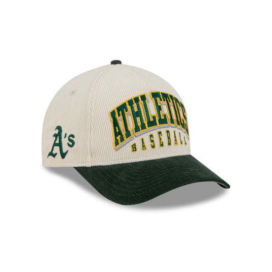 Athletics Stacked Corduroy 9FORTY M-Crown A-Frame Snapback Hat - New Era Cap