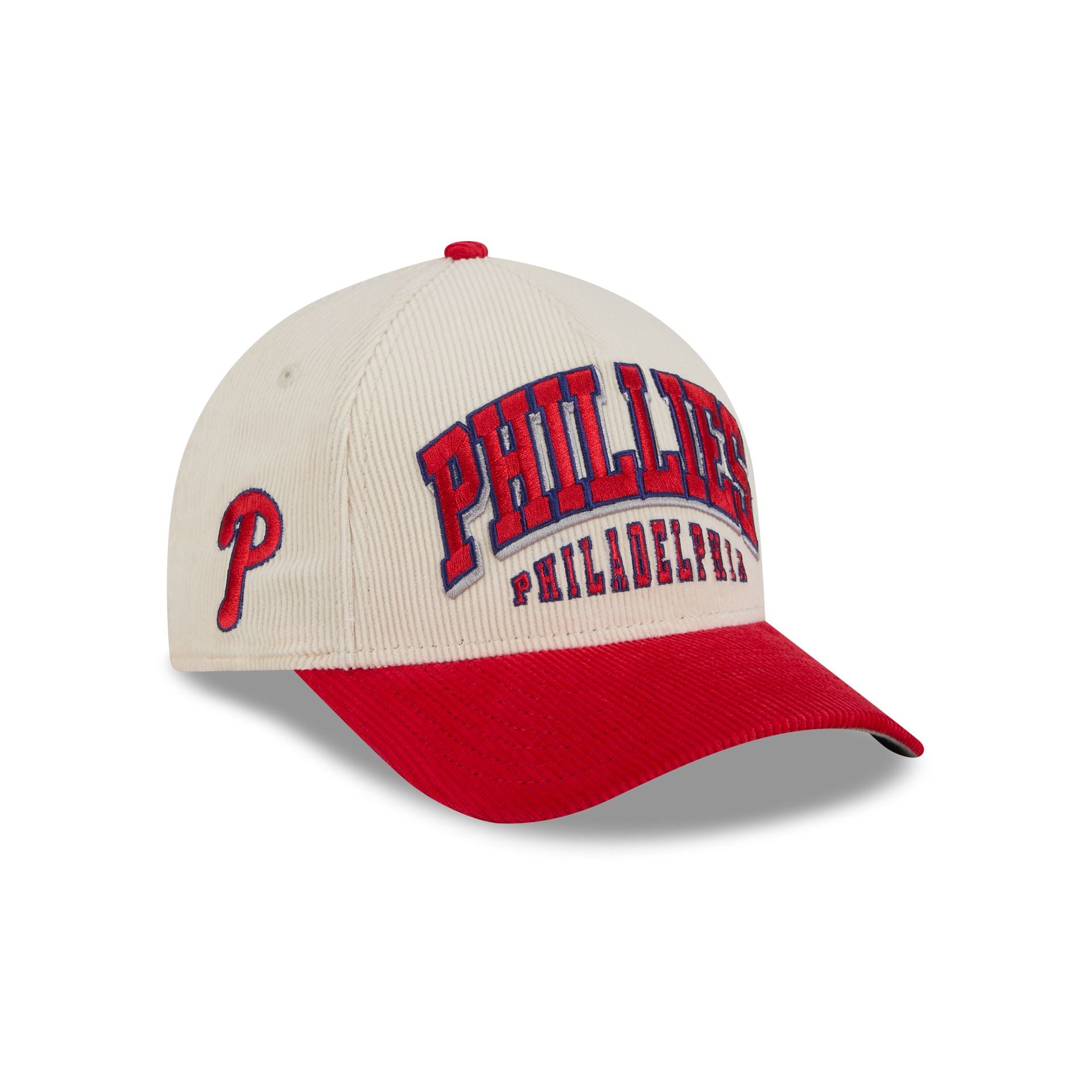 Philadelphia Phillies Stacked Corduroy 9FORTY M-Crown A-Frame Snapback Hat