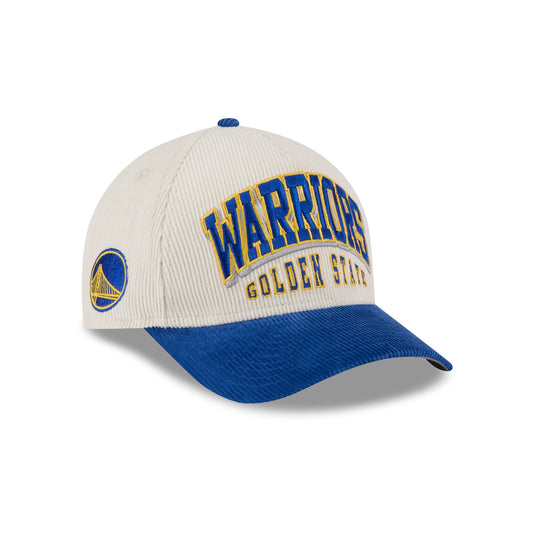 Golden State Warriors Stacked Corduroy 9FORTY M-Crown A-Frame Snapback Hat - New Era Cap