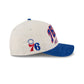 Philadelphia 76ers Stacked Corduroy 9FORTY M-Crown A-Frame Snapback Hat