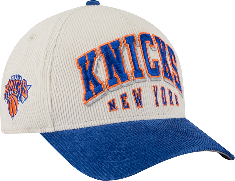 New York Knicks Stacked Corduroy 9FORTY M-Crown A-Frame Snapback Hat