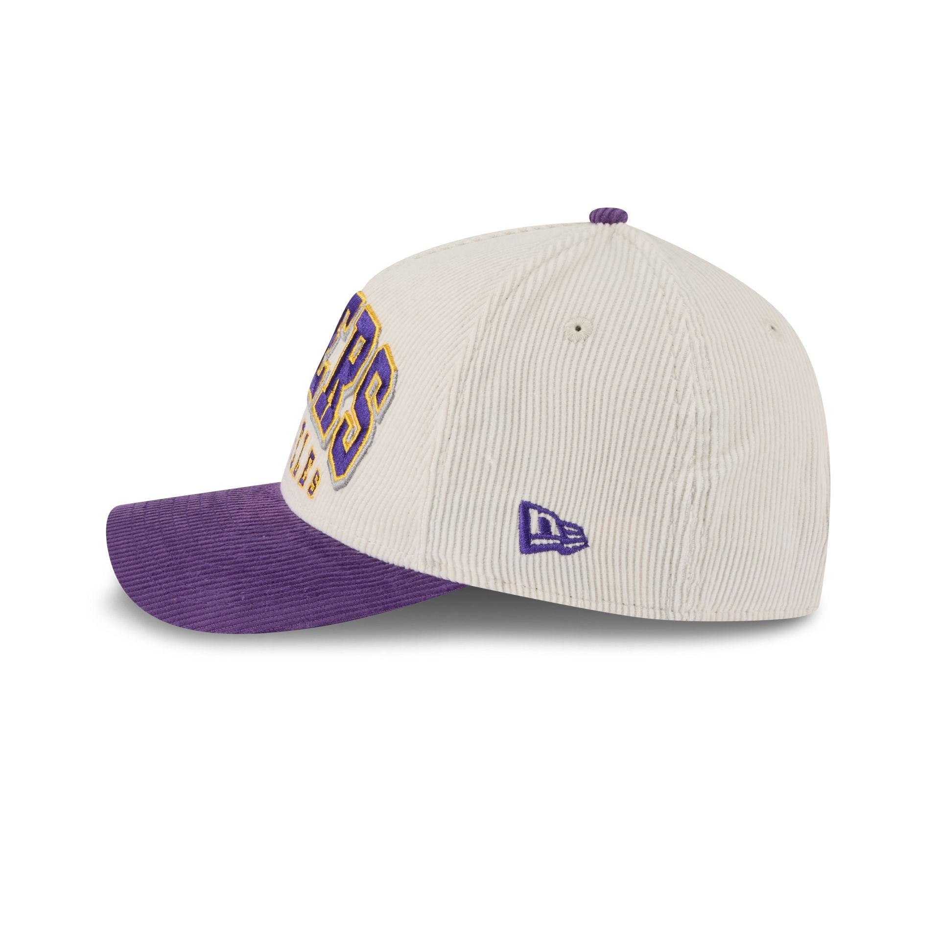 Los Angeles Lakers Stacked Corduroy 9FORTY M-Crown A-Frame Snapback Hat
