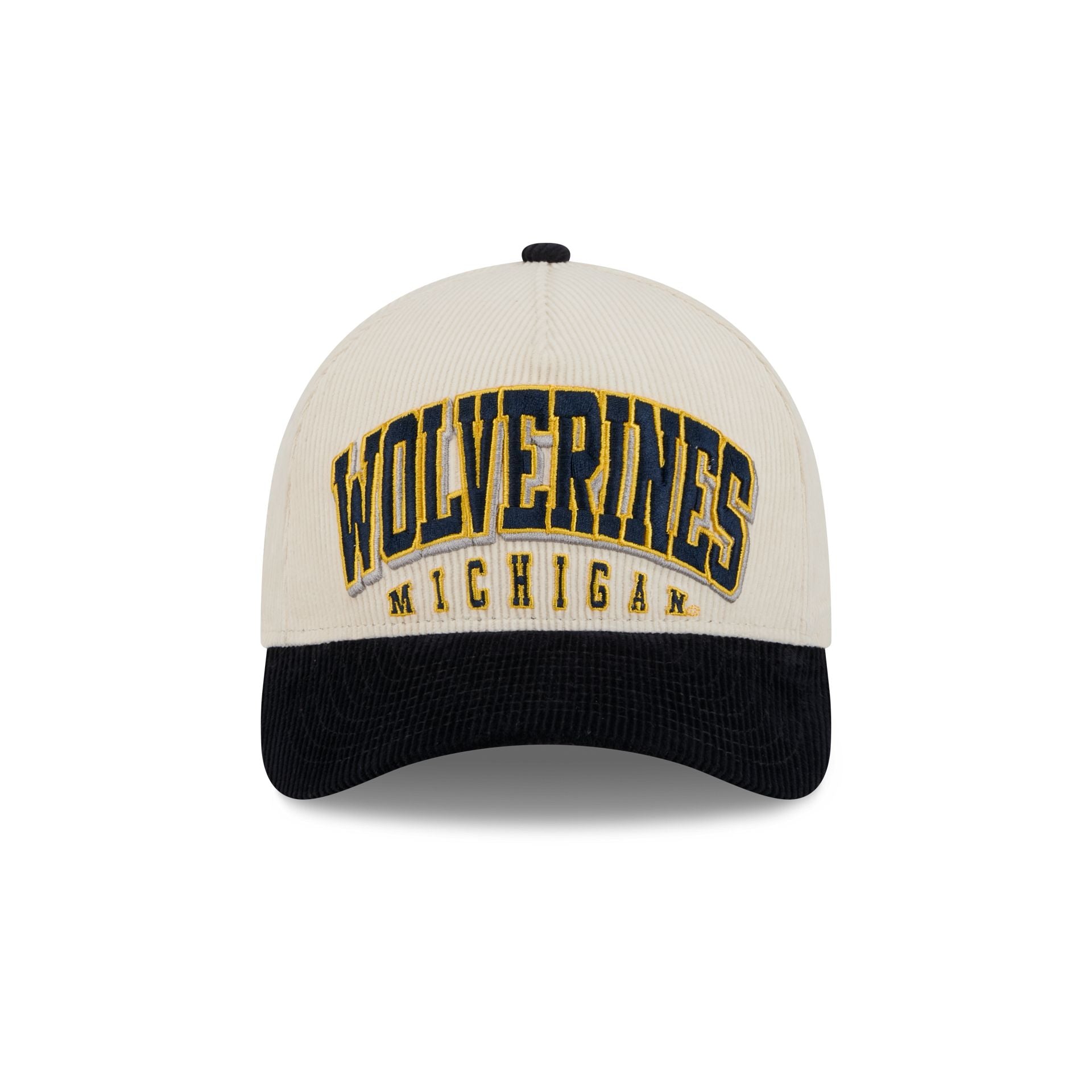 Michigan Wolverines Stacked Corduroy 9FORTY M-Crown A-Frame Snapback Hat