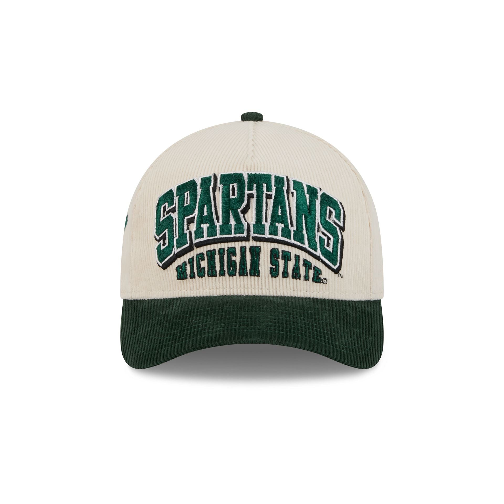 Michigan State Spartans Stacked Corduroy 9FORTY M-Crown A-Frame Snapback Hat