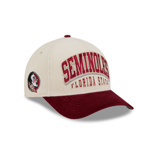 Florida State Seminoles Stacked Corduroy 9FORTY M-Crown A-Frame Snapback Hat - New Era Cap