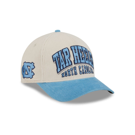 North Carolina Tar Heels Stacked Corduroy 9FORTY M-Crown A-Frame Snapback Hat - New Era Cap
