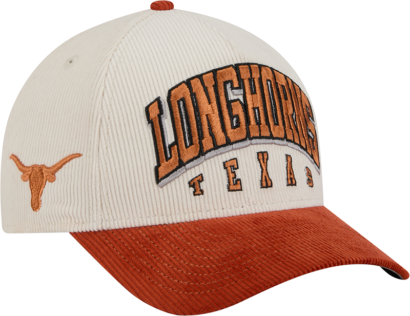 Texas Longhorns Stacked Corduroy 9FORTY M-Crown A-Frame Snapback Hat