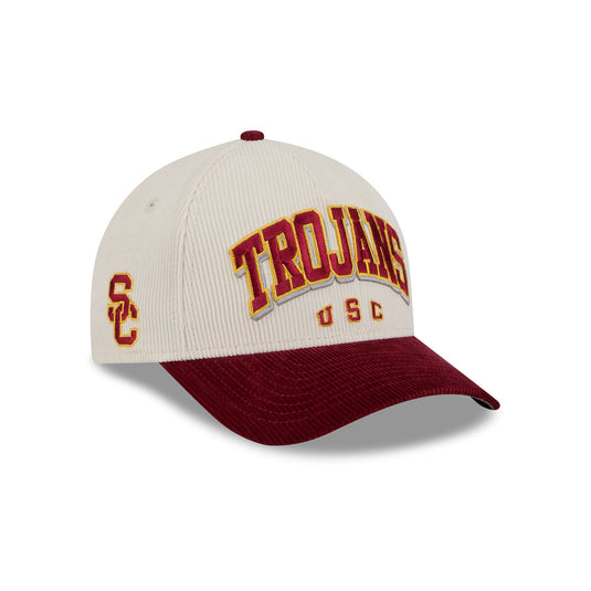USC Trojans Stacked Corduroy 9FORTY M-Crown A-Frame Snapback Hat - New Era Cap