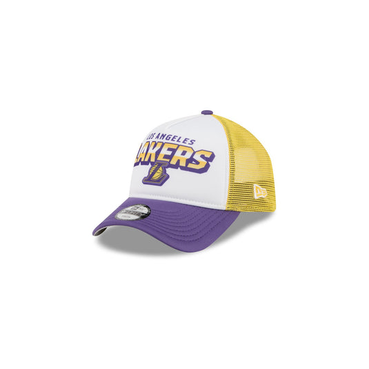 Los Angeles Lakers Shine Kids 9FORTY A-Frame Trucker Hat - New Era Cap