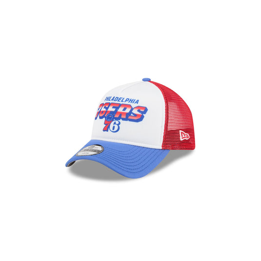 Philadelphia 76ers Shine Kids 9FORTY A-Frame Trucker Hat - New Era Cap