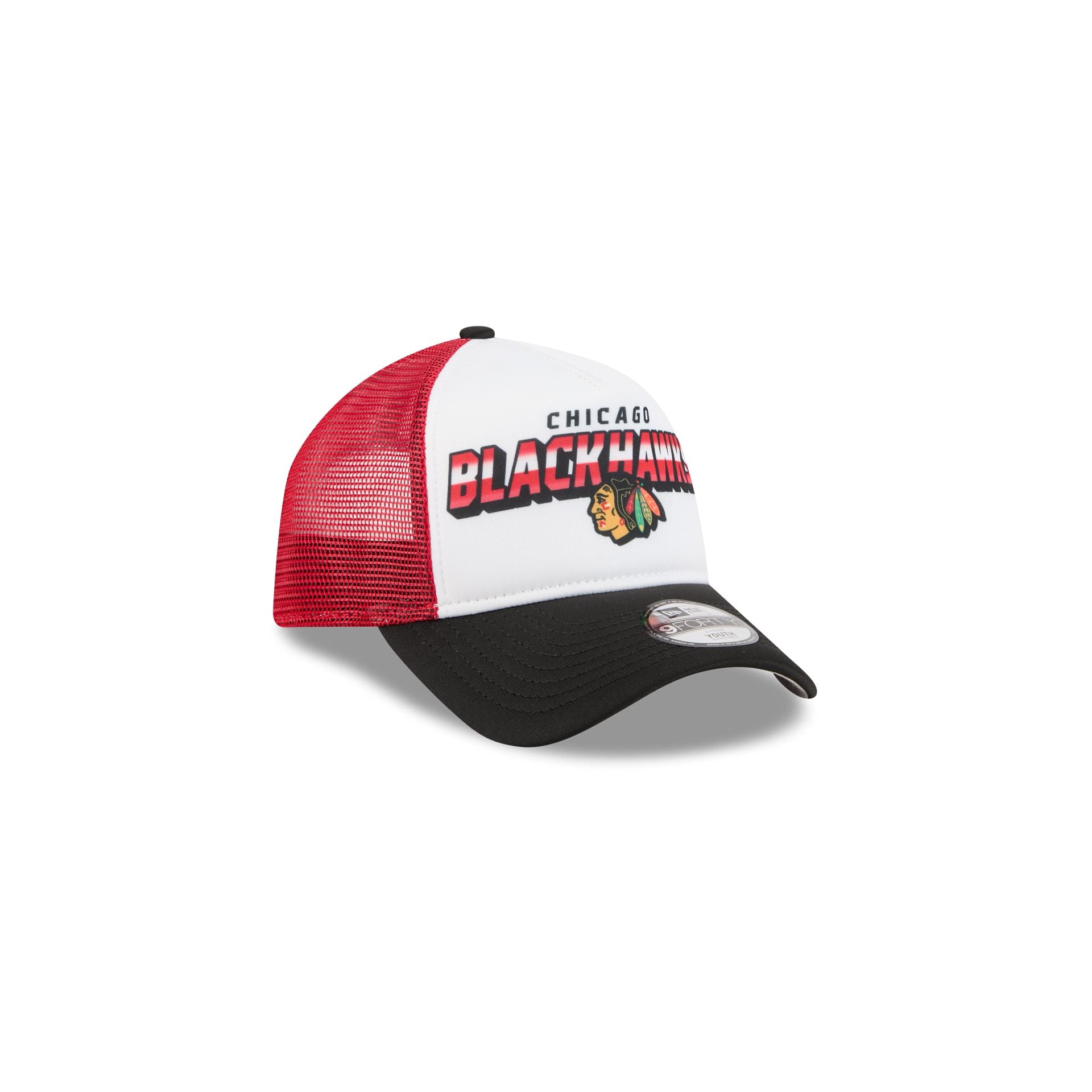 Chicago Blackhawks Shine Kids 9FORTY A-Frame Trucker Hat