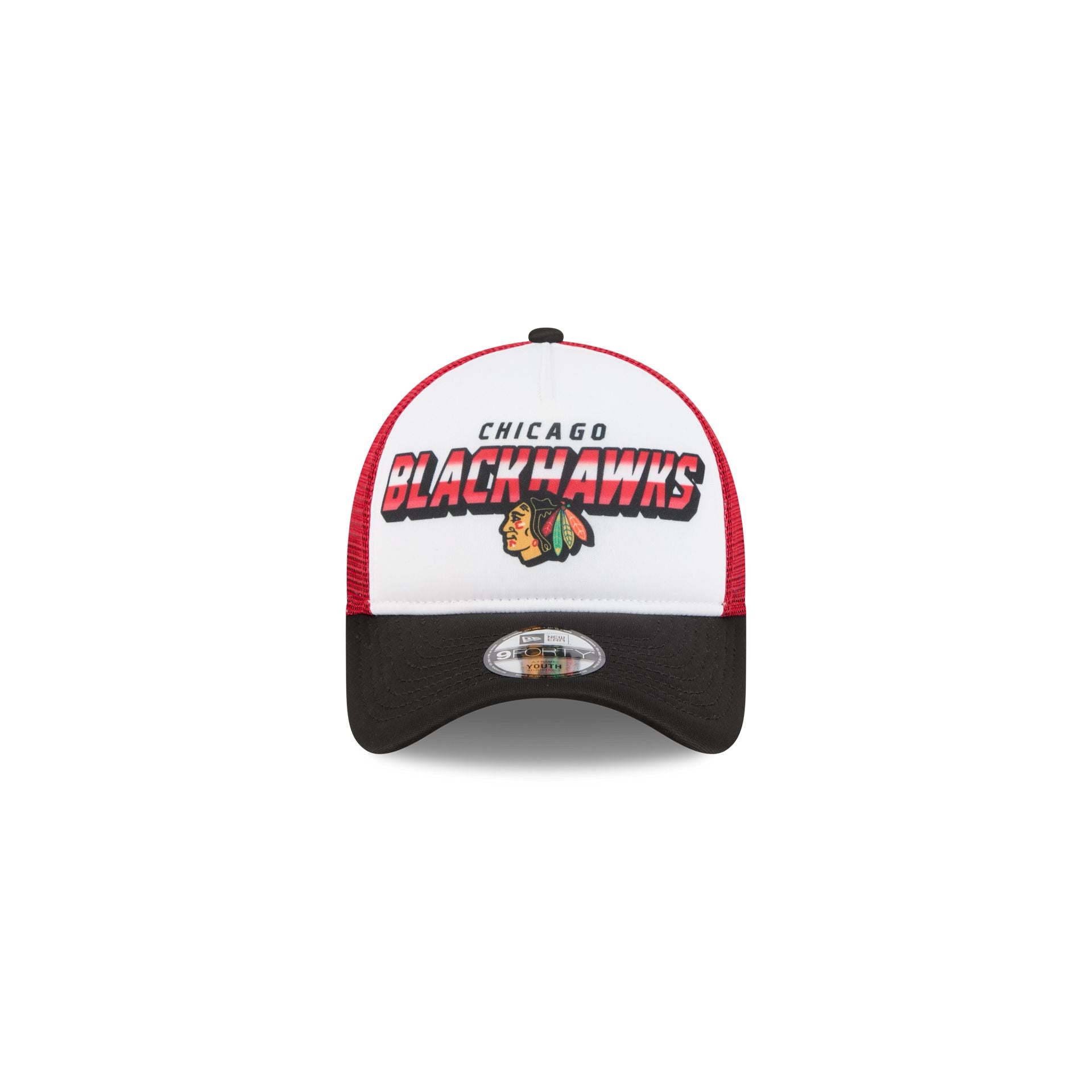 Chicago Blackhawks Shine Kids 9FORTY A-Frame Trucker Hat