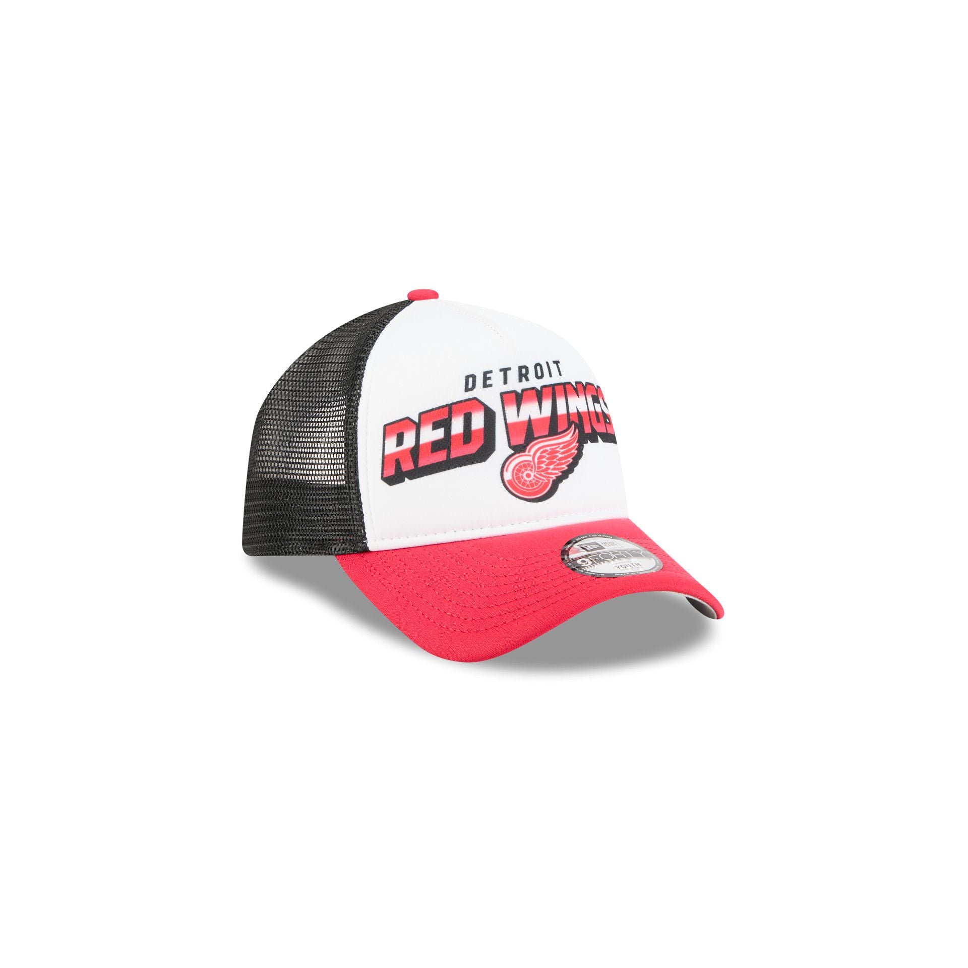 Detroit Red Wings Shine Kids 9FORTY A-Frame Trucker Hat