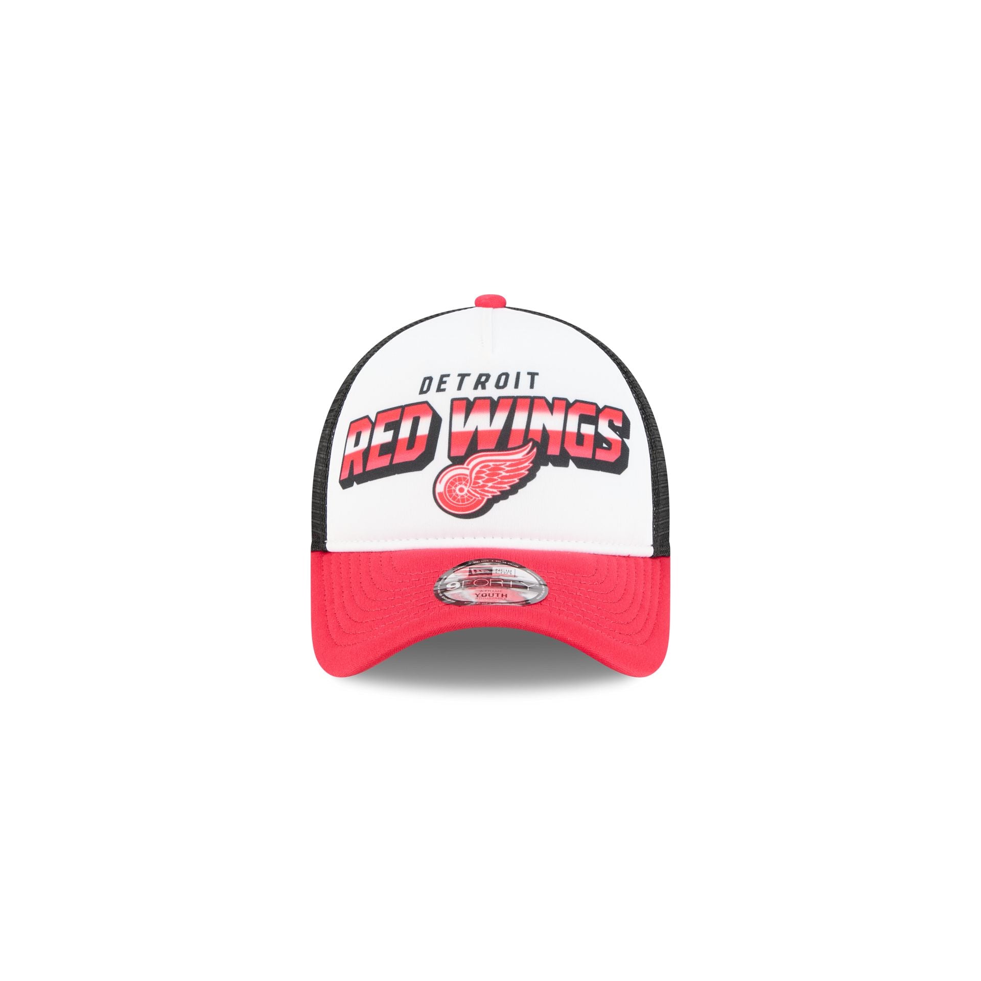 Detroit Red Wings Shine Kids 9FORTY A-Frame Trucker Hat
