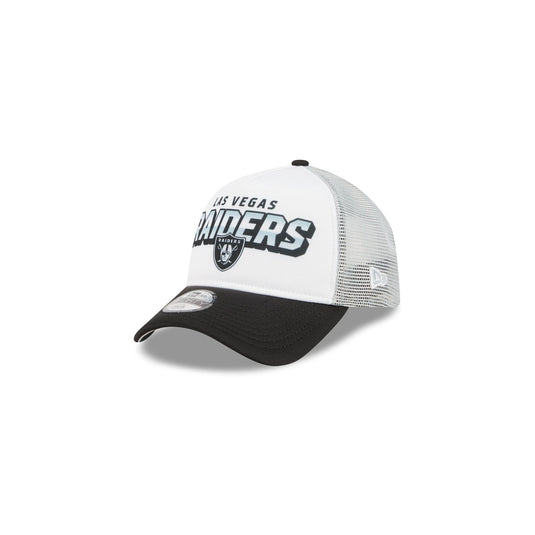 Las Vegas Raiders Shine Kids 9FORTY A-Frame Trucker Hat - New Era Cap