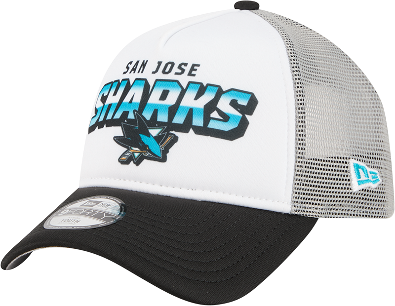 San Jose Sharks Shine Kids 9FORTY A-Frame Trucker Hat